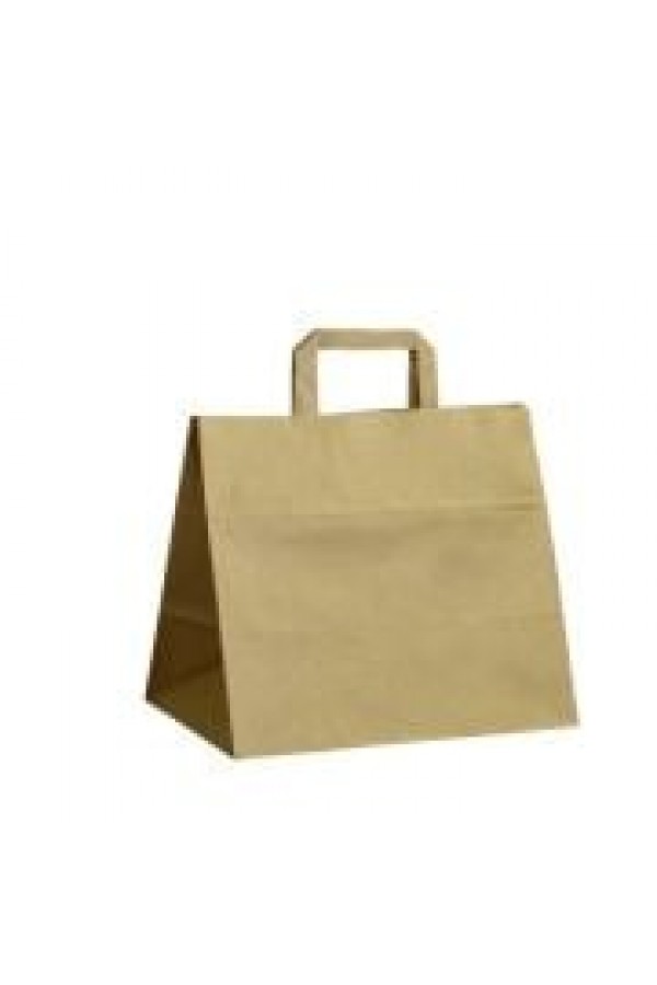 İçten Saplı Kraft Kağıt Çanta 28x29x17cm İçten Saplı Kraft Kağıt Çanta 28x29x17cm